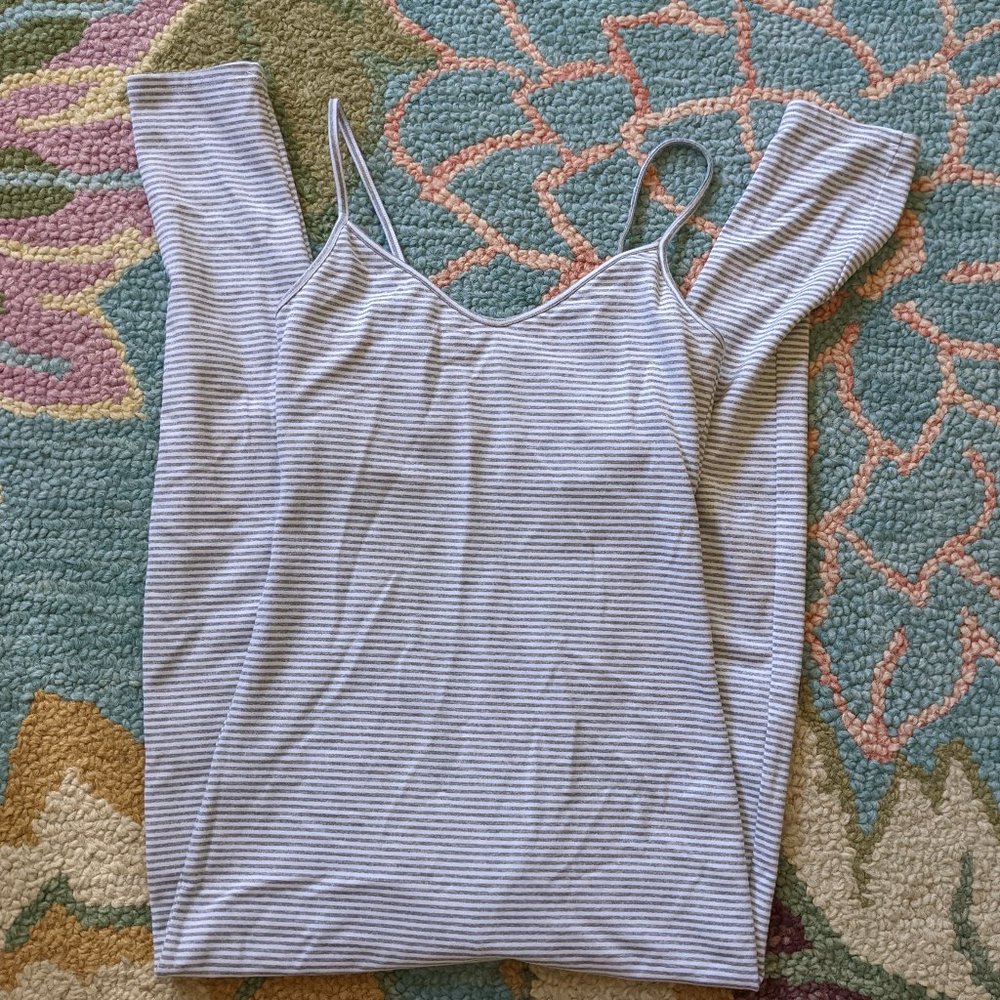 J Crew striped bodysuit/unitard size small